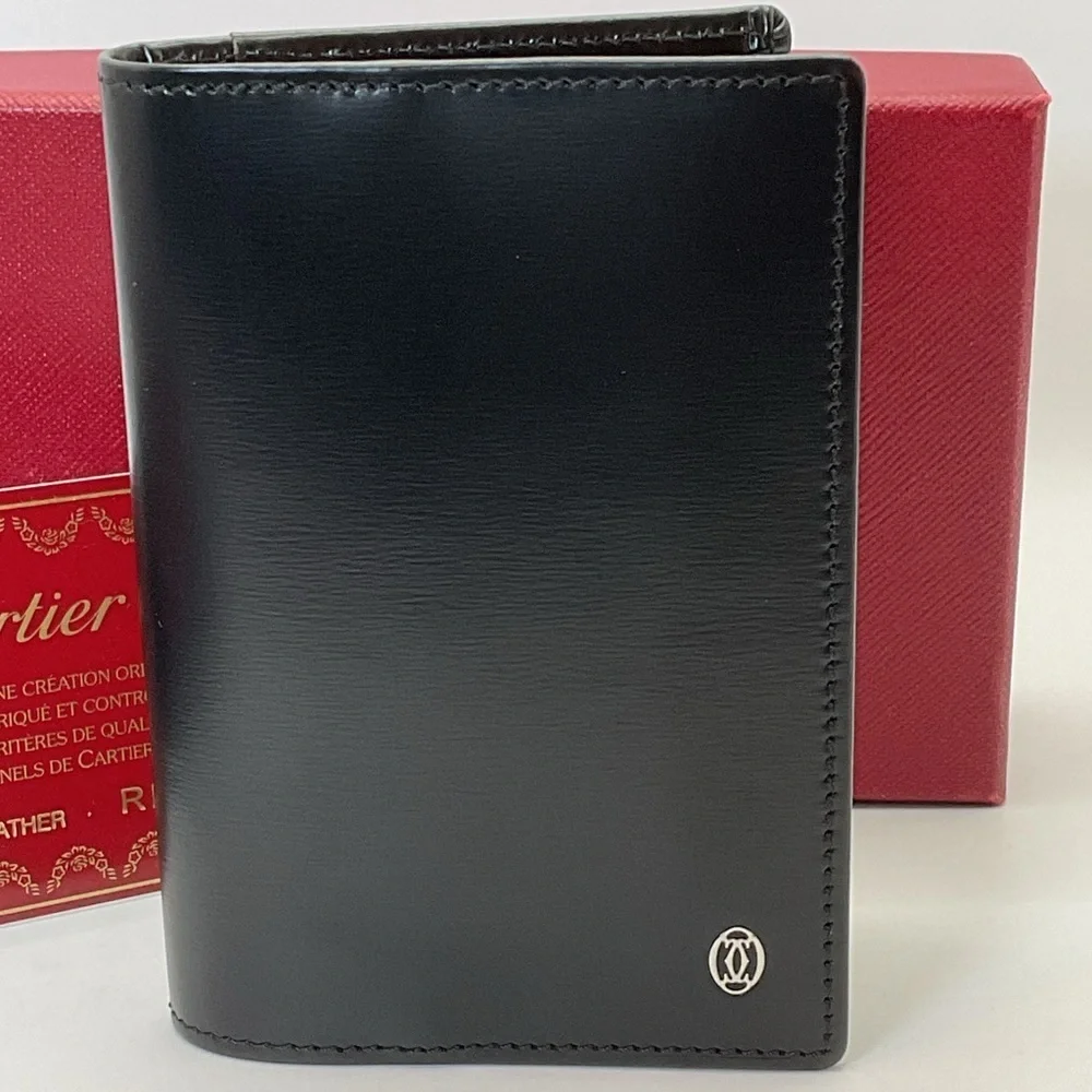 Cartier Black Leather Card Holder
